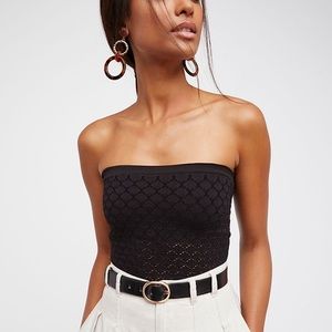New Free People Honey Comb tube top. Black and stretchy material.